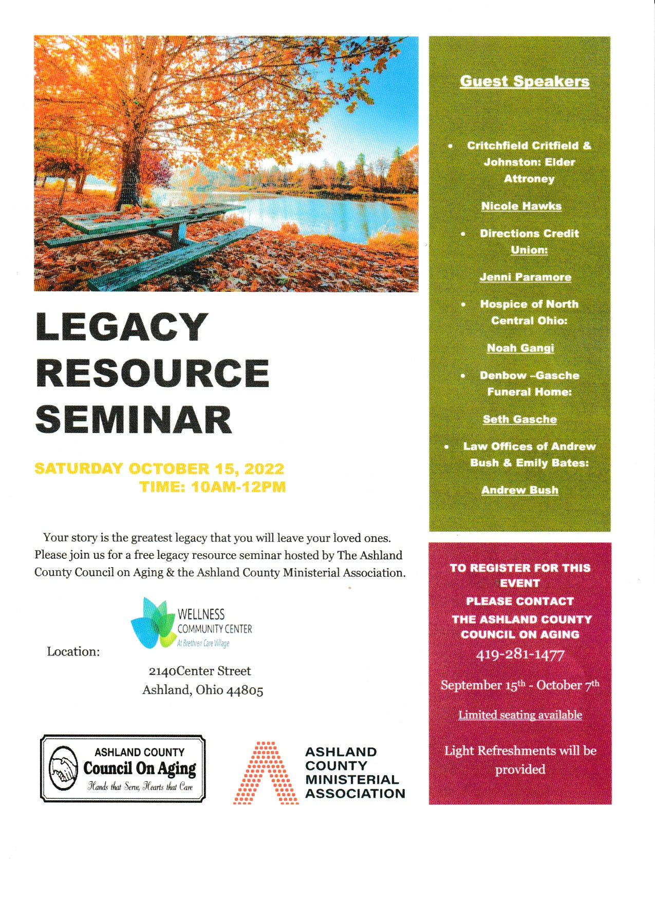 Legacy Resource Seminar